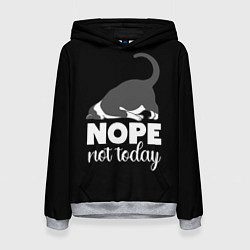 Толстовка-худи женская Nope not today, цвет: 3D-меланж