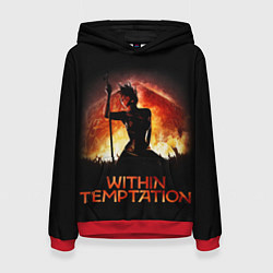 Толстовка-худи женская Within Temptation Sharon, цвет: 3D-красный