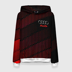 Толстовка-худи женская Audi sportdot, цвет: 3D-белый