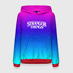 Женская толстовка Stranger Things gradient colors