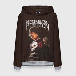 Толстовка-худи женская Oli Sykes - Bring Me the Horizon, цвет: 3D-меланж