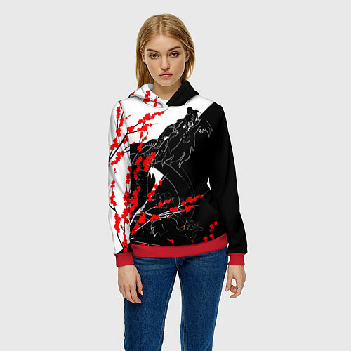 Женская толстовка Tokyo Dragon / 3D-Красный – фото 3