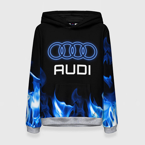 Женская толстовка Audi neon art / 3D-Меланж – фото 1