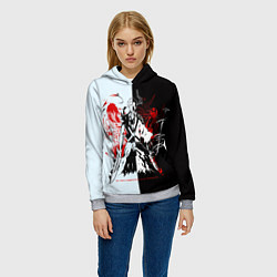 Толстовка-худи женская Ичиго Блич, цвет: 3D-меланж — фото 2