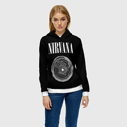 Толстовка-худи женская Nirvana Inferno, цвет: 3D-белый — фото 2