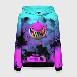 Толстовка-худи женская 6ix9ine neon, цвет: 3D-черный