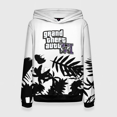 Женская толстовка GTA6 tropic game / 3D-Черный – фото 1