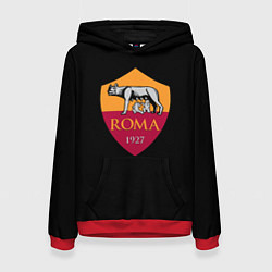 Толстовка-худи женская Roma fc club sport, цвет: 3D-красный