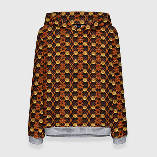 Женская толстовка Luxury abstract geometry pattern / 3D-Меланж – фото 1