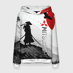 Толстовка-худи женская Мечта самурая, цвет: 3D-белый