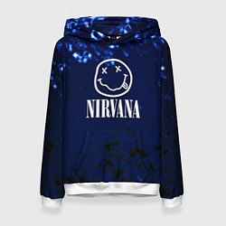 Женская толстовка Nirvana рок краски