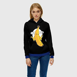 Толстовка-худи женская Not good - not bad, цвет: 3D-синий — фото 2