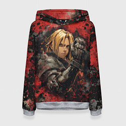 Толстовка-худи женская Edward Elric - Fullmetal Alchemist, цвет: 3D-меланж