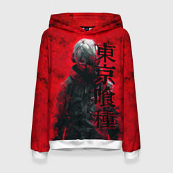 Толстовка-худи женская Tokyo Ghoul - Kaneki Ken, цвет: 3D-белый