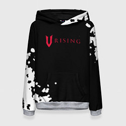 Толстовка-худи женская V Rising краски, цвет: 3D-меланж