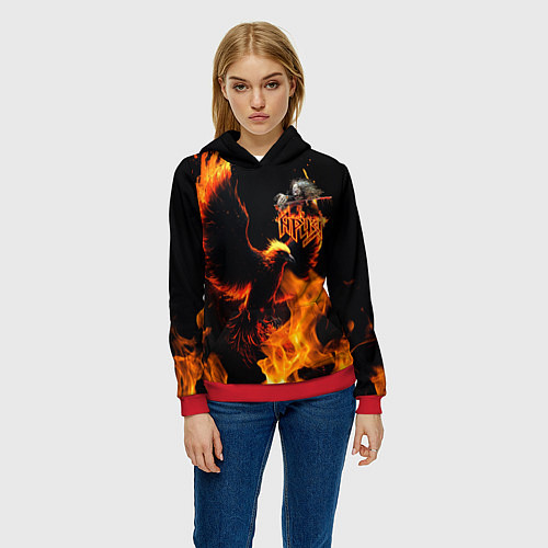 Женская толстовка Феникс ария / 3D-Красный – фото 3
