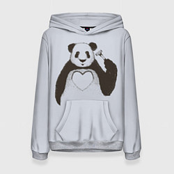 Женская толстовка Panda love art