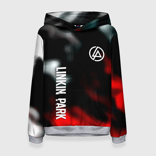 Женская толстовка Linkin park flame / 3D-Меланж – фото 1