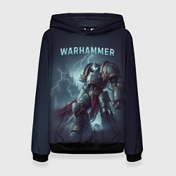 Толстовка-худи женская Warhammer - game, цвет: 3D-черный