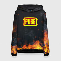 Женская толстовка Pubg fire abstraction