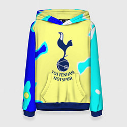 Толстовка-худи женская Тоттенхэм Хотспур футбольный клуб, цвет: 3D-синий