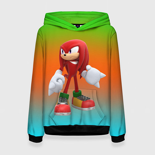 Женская толстовка Наклз сонник / 3D-Черный – фото 1