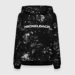 Толстовка-худи женская Nickelback black ice, цвет: 3D-черный