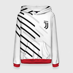 Толстовка-худи женская Juventus sport geometry, цвет: 3D-красный