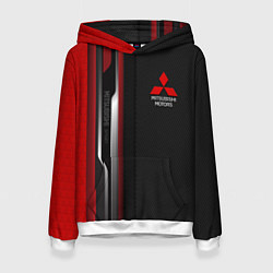 Женская толстовка Mitsubishi - carbon style