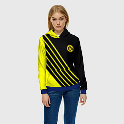 Толстовка-худи женская Borussia sport line uniform, цвет: 3D-синий — фото 2
