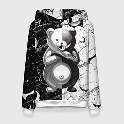 Толстовка-худи женская Monokuma - Danganronpa, цвет: 3D-белый
