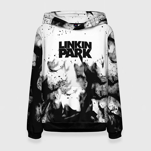 Женская толстовка Linkin park огненный дым рок / 3D-Черный – фото 1
