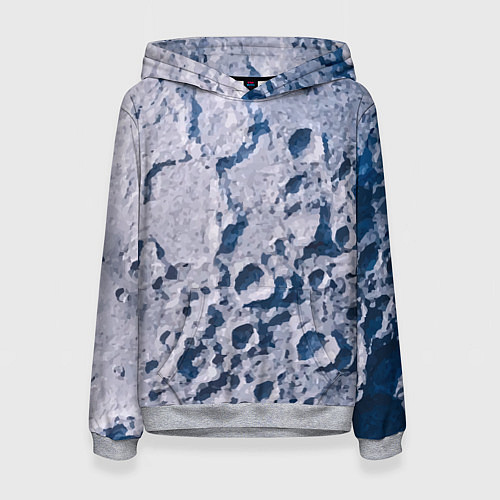Женская толстовка Кратеры на Луне - star dust / 3D-Меланж – фото 1