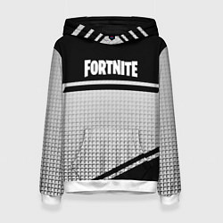 Толстовка-худи женская Fortnite geometry sport, цвет: 3D-белый