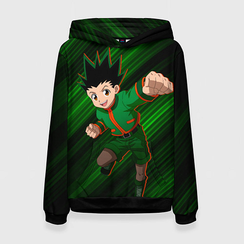 Женская толстовка Гон Фрикс из Хантера x Хантера / 3D-Черный – фото 1