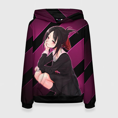 Женская толстовка Кагуя из Kaguya sama wa Kokurasetai / 3D-Черный – фото 1