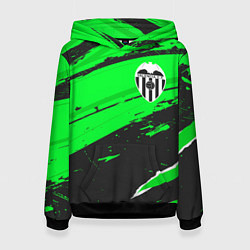 Толстовка-худи женская Valencia sport green, цвет: 3D-черный