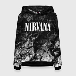 Толстовка-худи женская Nirvana black graphite, цвет: 3D-черный