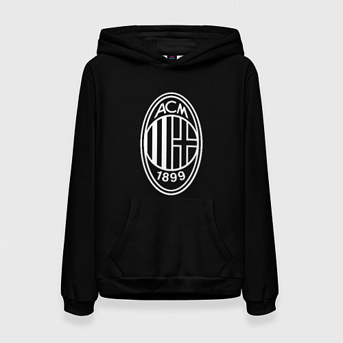 Женская толстовка Milan fc белое лого / 3D-Черный – фото 1