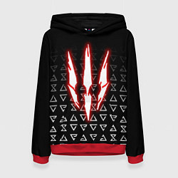 Женская толстовка The witcher - red logo