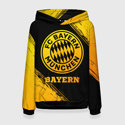 Толстовка-худи женская Bayern - gold gradient, цвет: 3D-черный