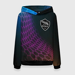 Толстовка-худи женская Roma футбольная сетка, цвет: 3D-черный