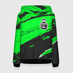 Толстовка-худи женская Real Madrid sport green, цвет: 3D-черный