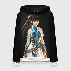 Толстовка-худи женская Красотка Ева stellar blade, цвет: 3D-белый