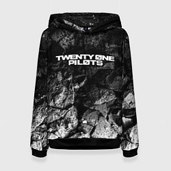 Толстовка-худи женская Twenty One Pilots black graphite, цвет: 3D-черный