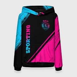 Женская толстовка Sporting - neon gradient вертикально