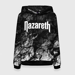 Толстовка-худи женская Nazareth black graphite, цвет: 3D-черный