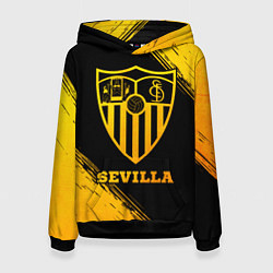 Толстовка-худи женская Sevilla - gold gradient, цвет: 3D-черный