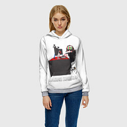 Толстовка-худи женская МАМЕН ХАЦКЕР, цвет: 3D-меланж — фото 2