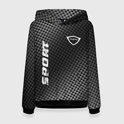 Толстовка-худи женская Genesis sport carbon, цвет: 3D-черный
